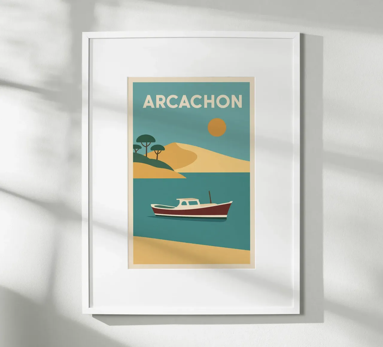 Arcachon - dune dorate e l'orizzonte atlantico poster da JETLAG | affiches voyage