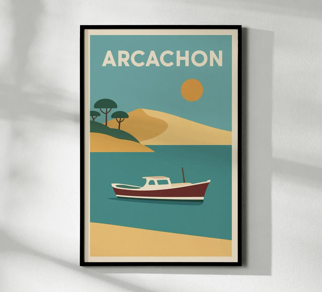 Arcachon - dune dorate e l'orizzonte atlantico poster da JETLAG | affiches voyage