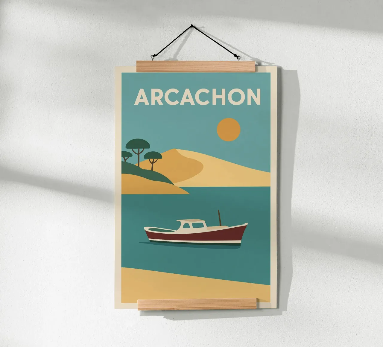 Arcachon - dune dorate e l'orizzonte atlantico poster da JETLAG | affiches voyage