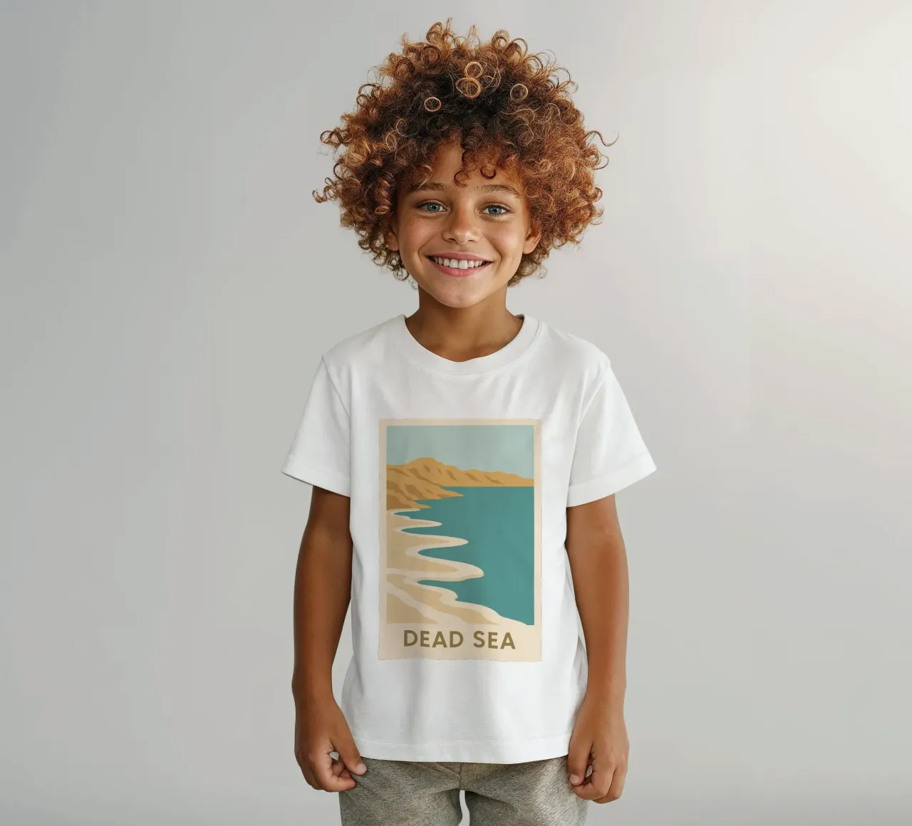 Dead Sea – lignes de sel et silence absolu t-shirt enfant de JETLAG | affiches voyage