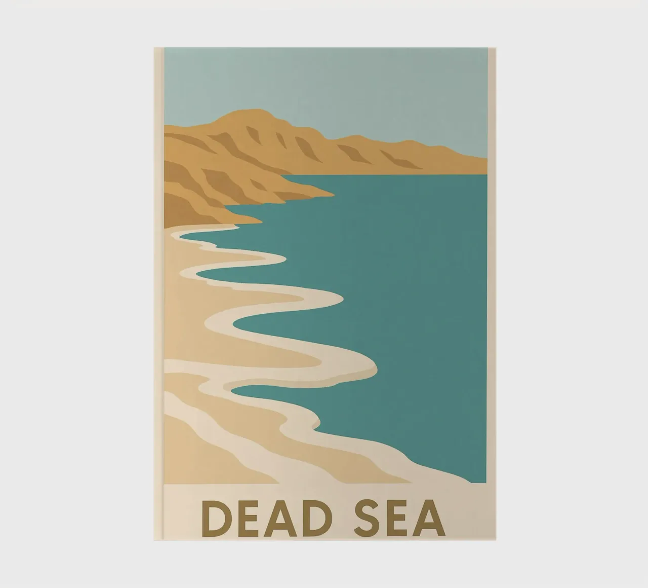Dead Sea - lines of salt and absolute silence notebook by JETLAG | affiches voyage