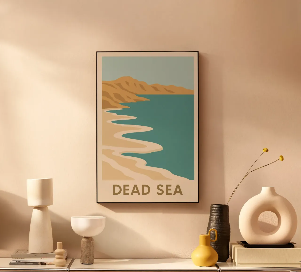 Mar Morto - linee di sale e silenzio assoluto plexiglass da JETLAG | affiches voyage