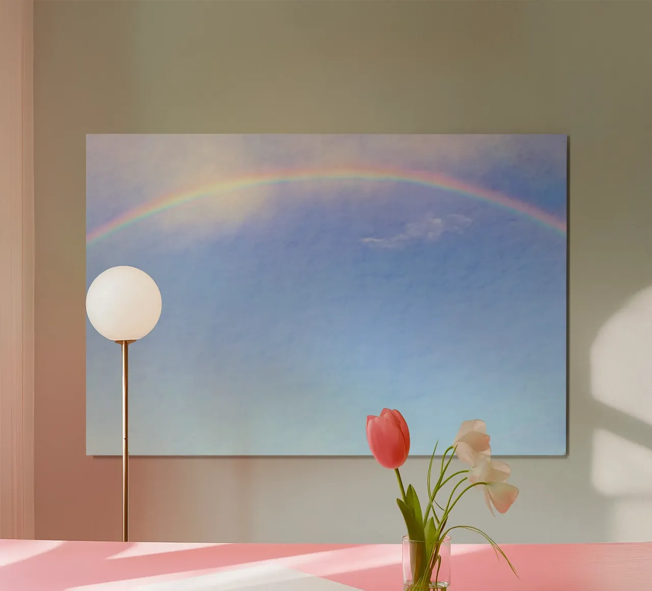 Sereno cielo arcobaleno - Pastello orizzonte Dreamscape Art poster da NorwesClub