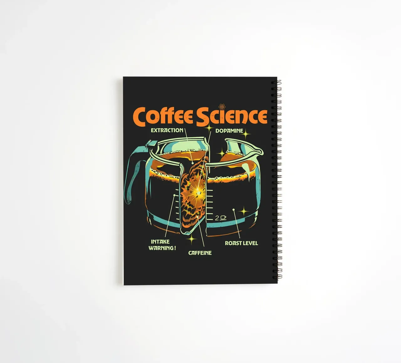 Science du café carnet à spirale de mitom