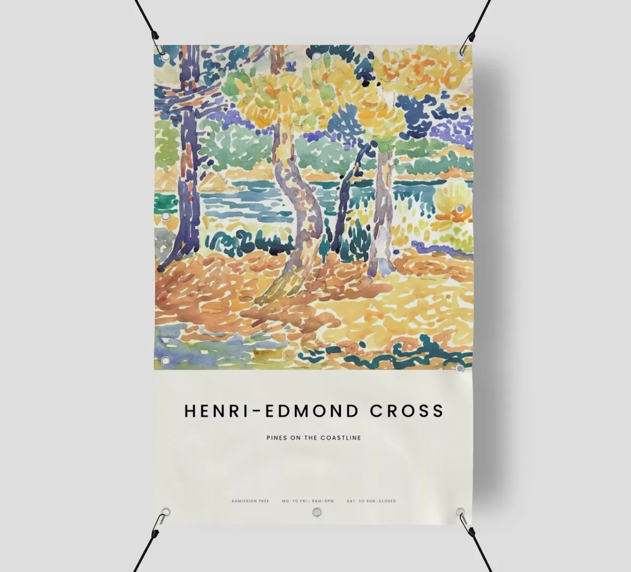 Cross - Pines on the Coastline telo in pvc da Vintage by JUNIQE