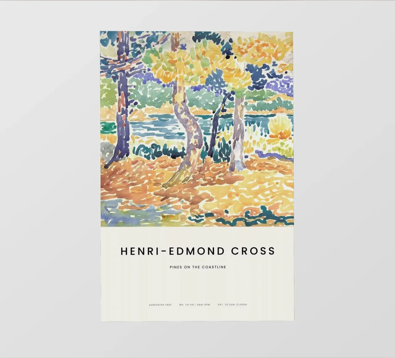 Cross - Pines on the Coastline telo in pvc da Vintage by JUNIQE