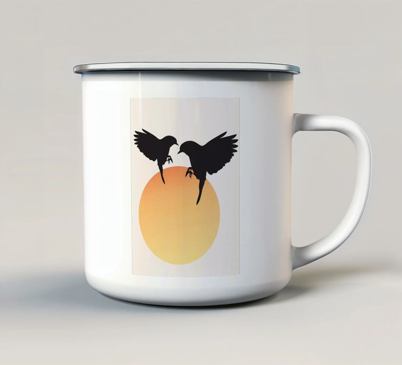 Tweet Tweet tazza in smalto da mitom