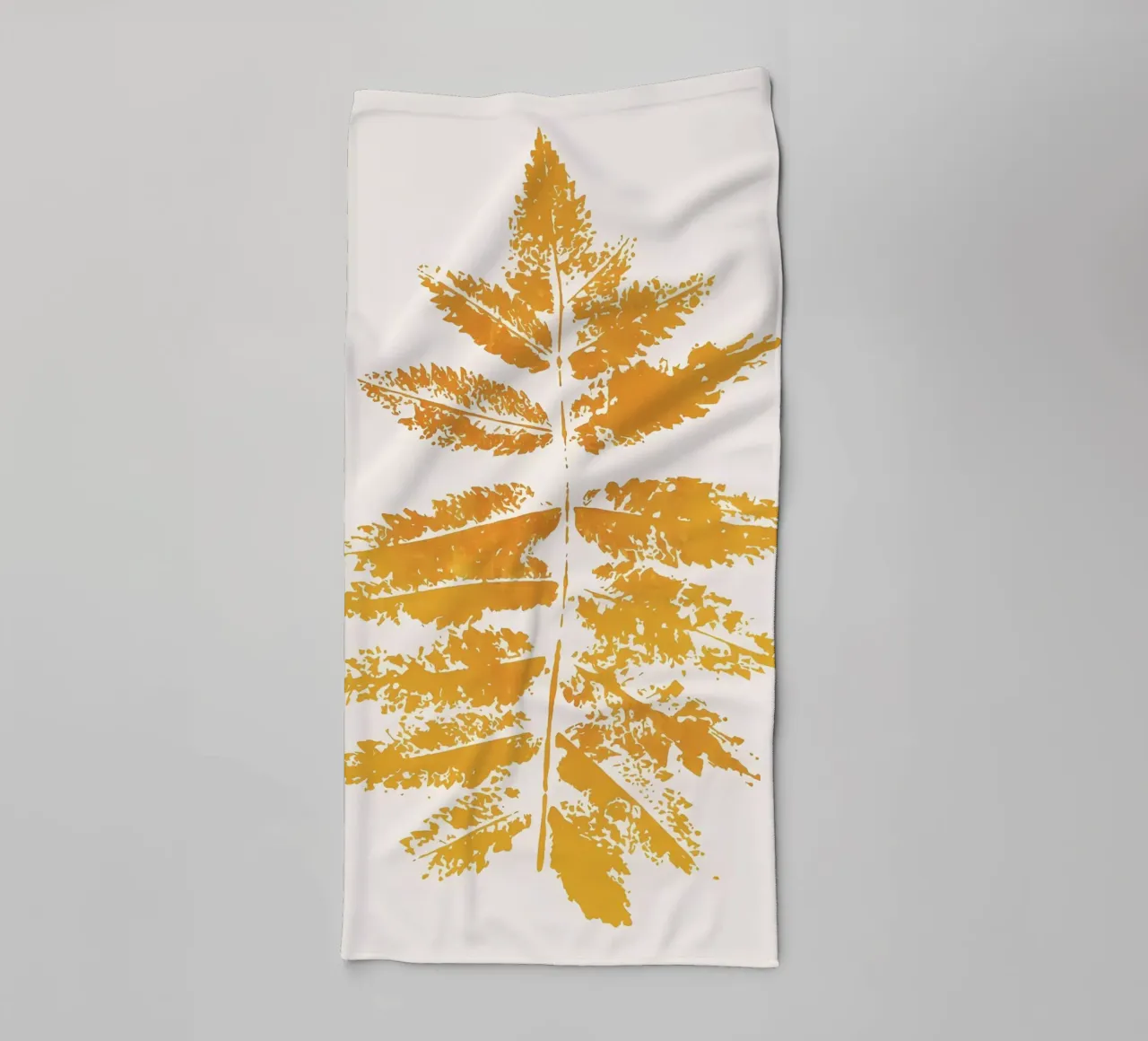 Eikenblad print badhanddoek van mitom