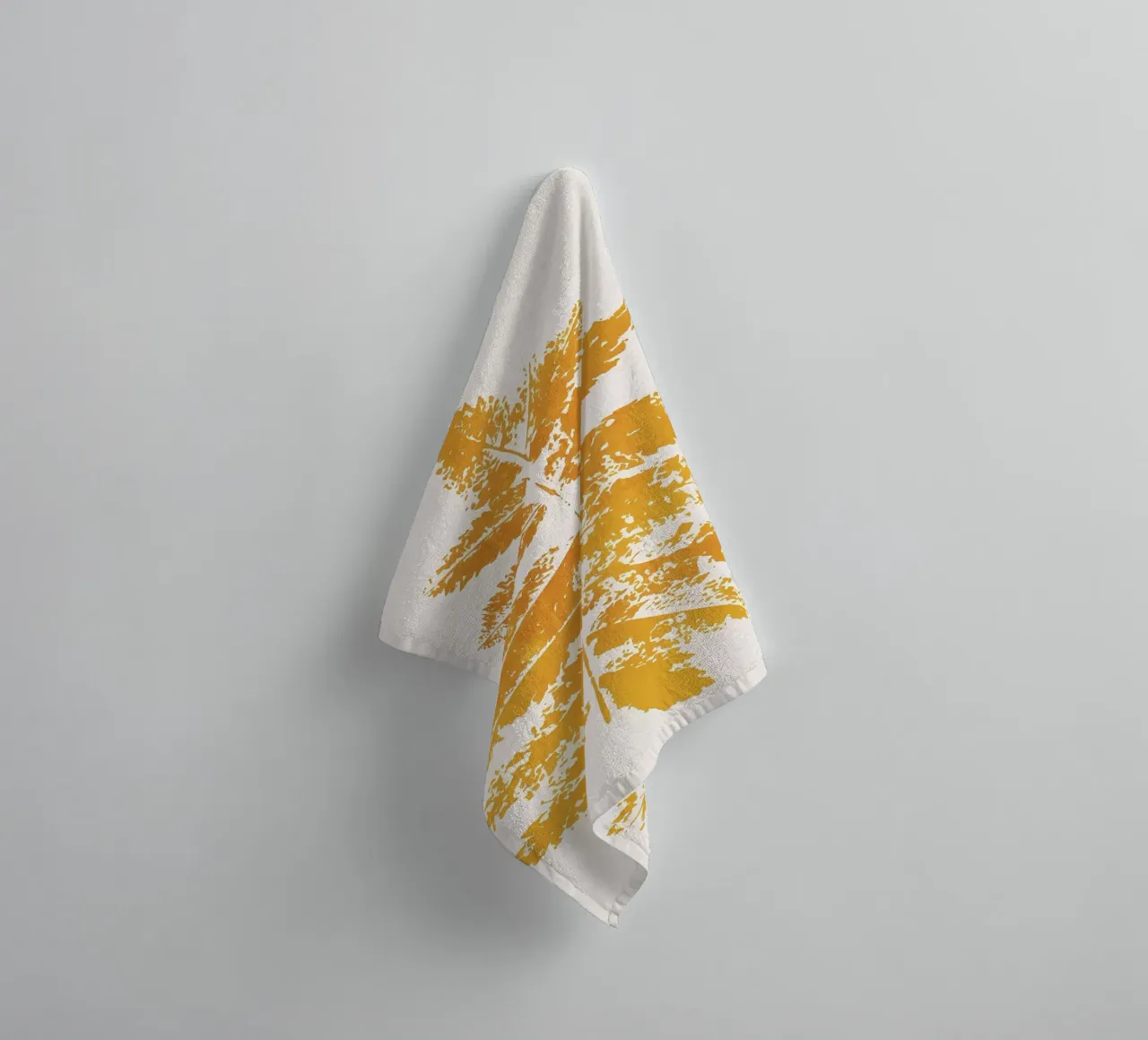 Eikenblad print badhanddoek van mitom