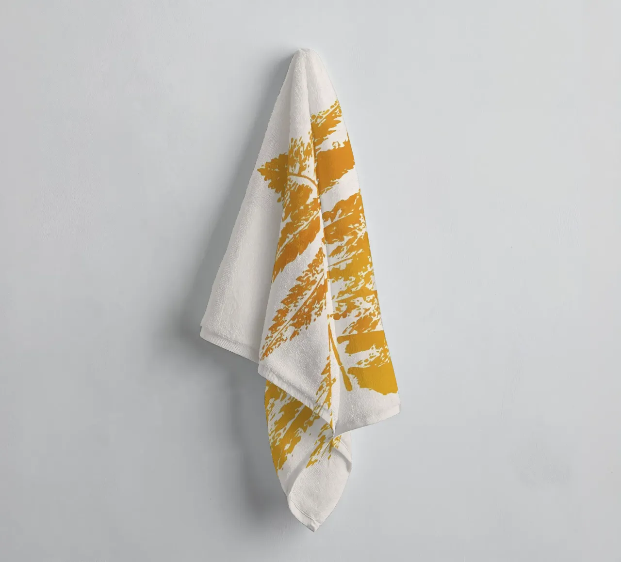 Eikenblad print badhanddoek van mitom