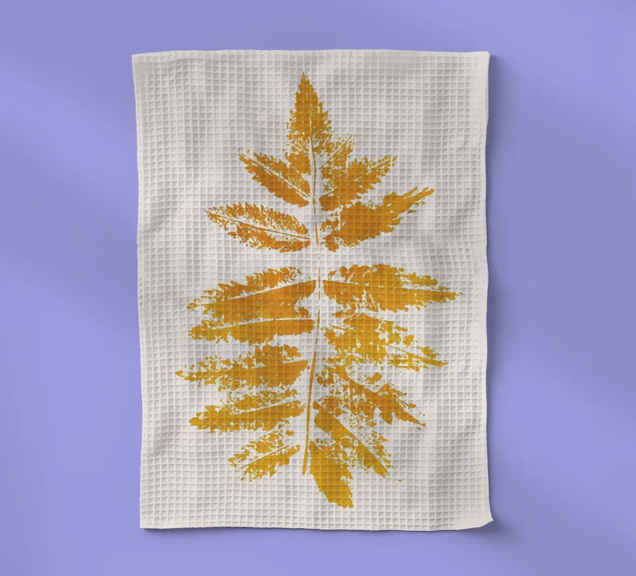 Oak Leaf Print tea towel by mitom