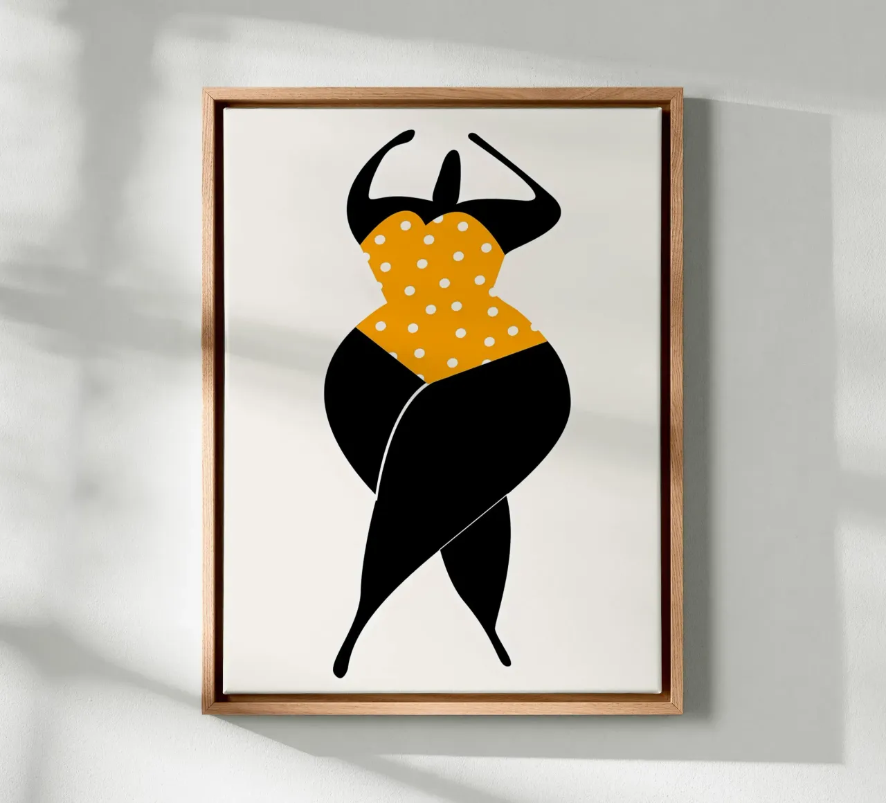 Dansen in de zon canvas met Baklijst van mitom