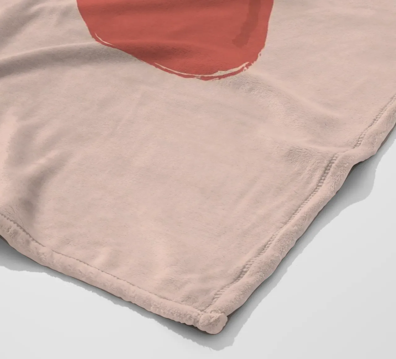 Minimalistische Kersentak - Pastel Roze Fruit Art Print fleecedeken van NorwesClub