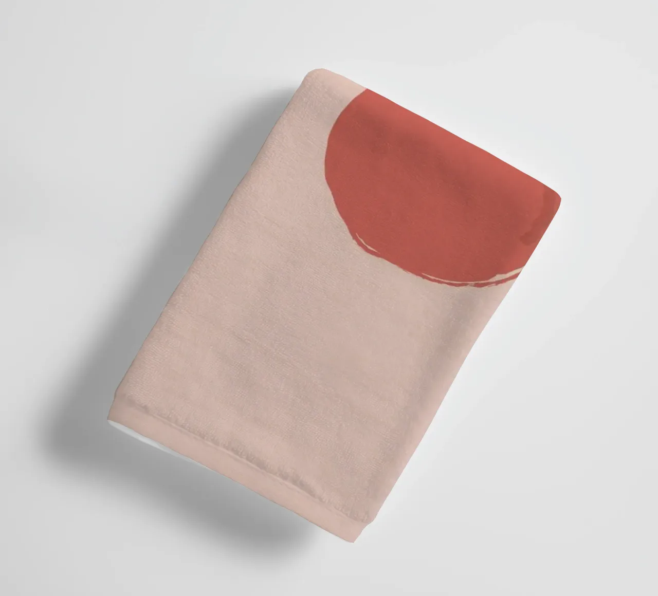 Minimalistischer Kirschbaumzweig - Pastellrosa Obst Kunstdruck Handtuch von NorwesClub