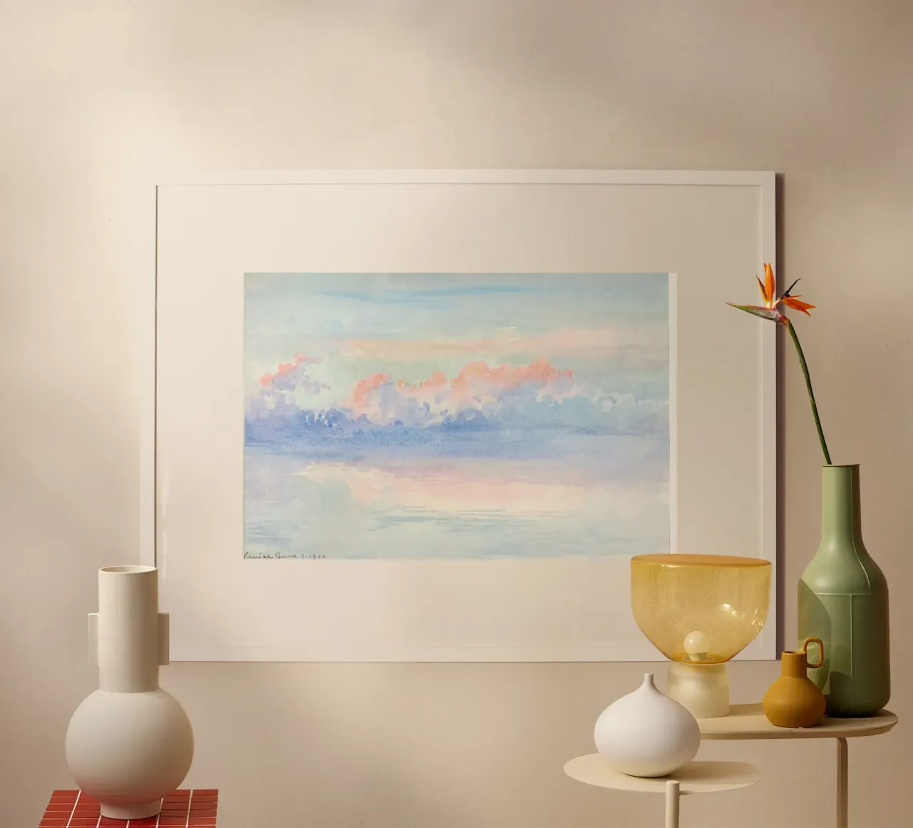 Venice June 1900 Clouds - Impressionist Watercolor Seascape poster by NorwesClub