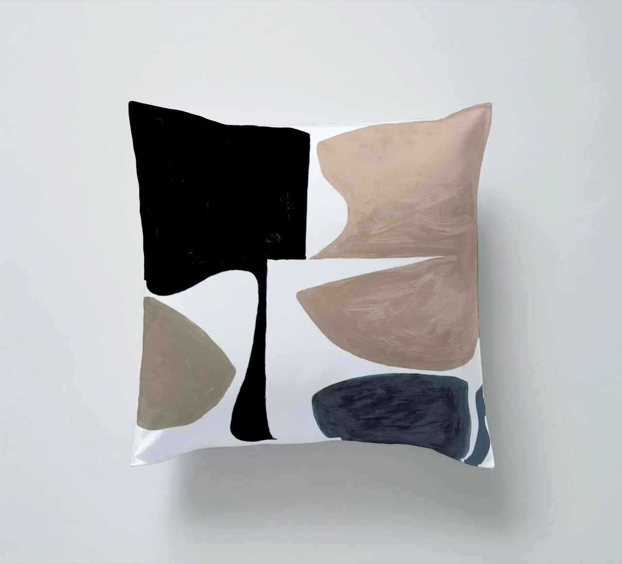 Modern Curvy Town Multi Zwart coussin de Femke Zwaan