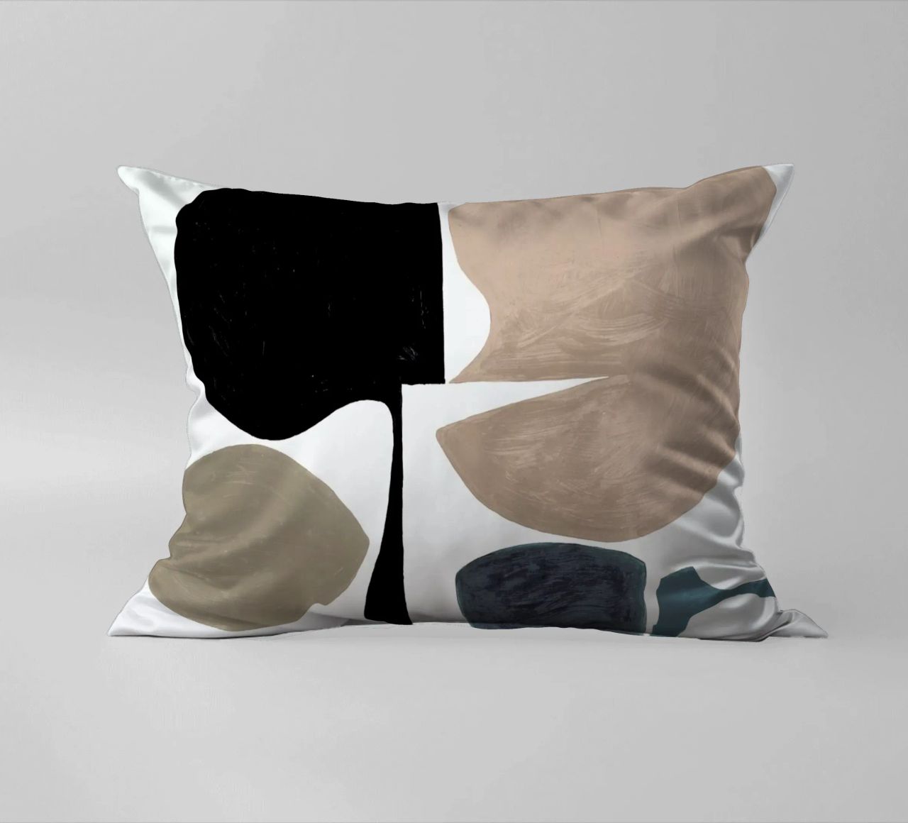 Modern Curvy Town Multi Zwart coussin de Femke Zwaan