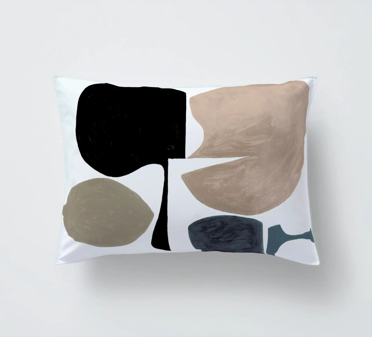 Modern Curvy Town Multi Zwart coussin de Femke Zwaan