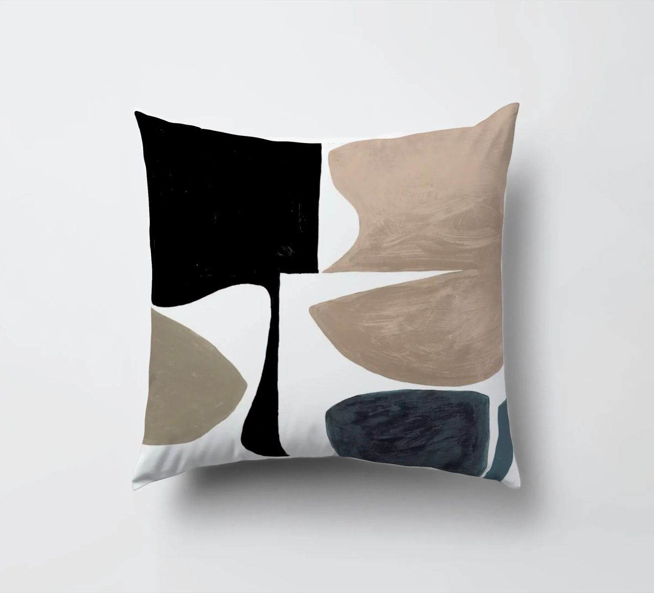 Modern Curvy Town Multi Zwart coussin de Femke Zwaan