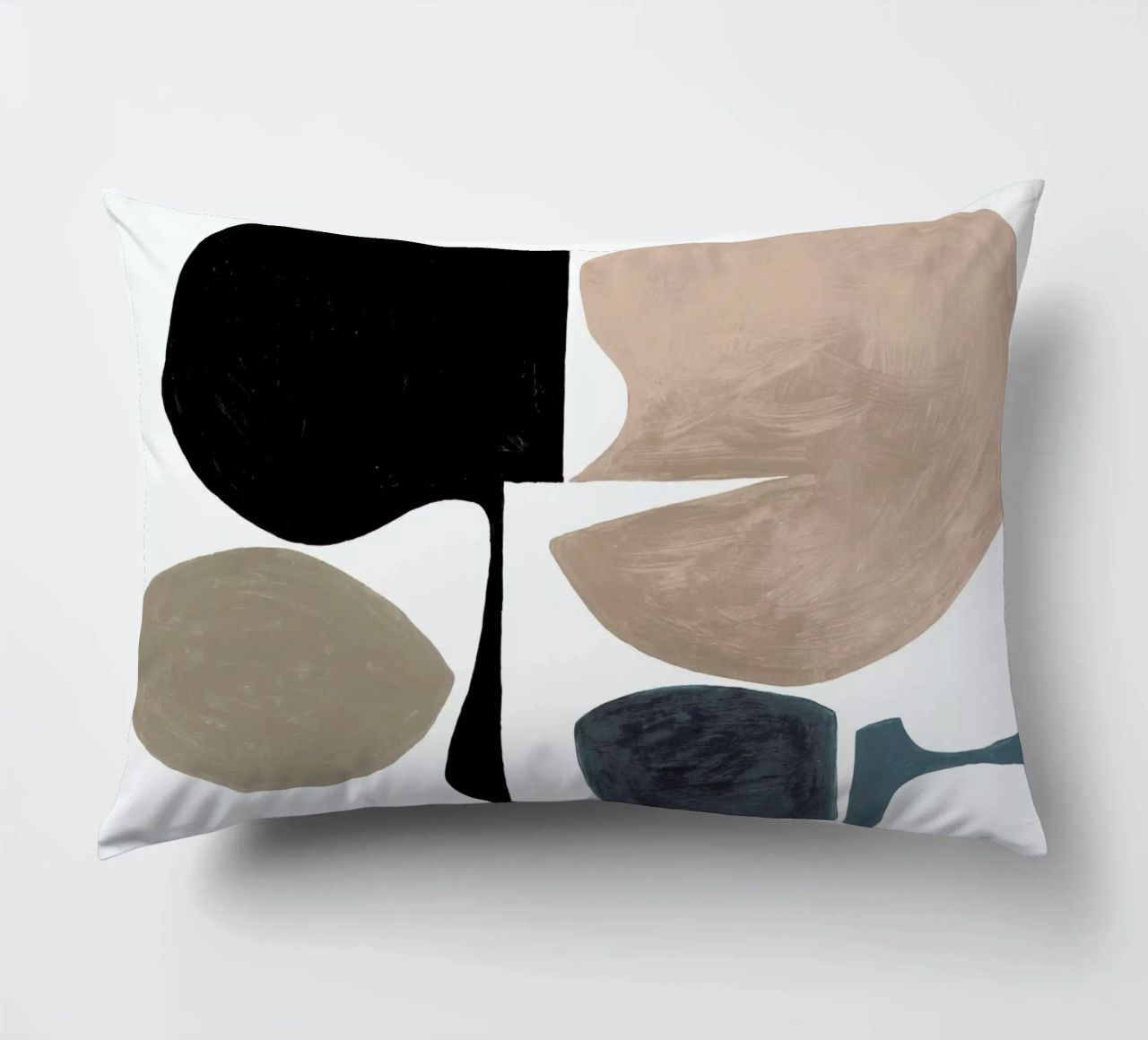 Modern Curvy Town Multi Zwart coussin de Femke Zwaan