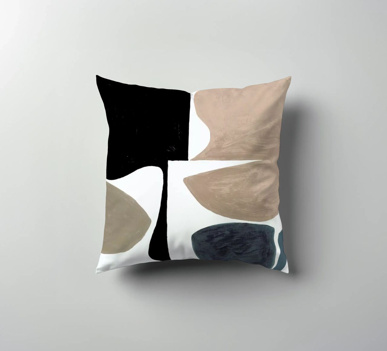 Modern Curvy Town Multi Zwart coussin de Femke Zwaan