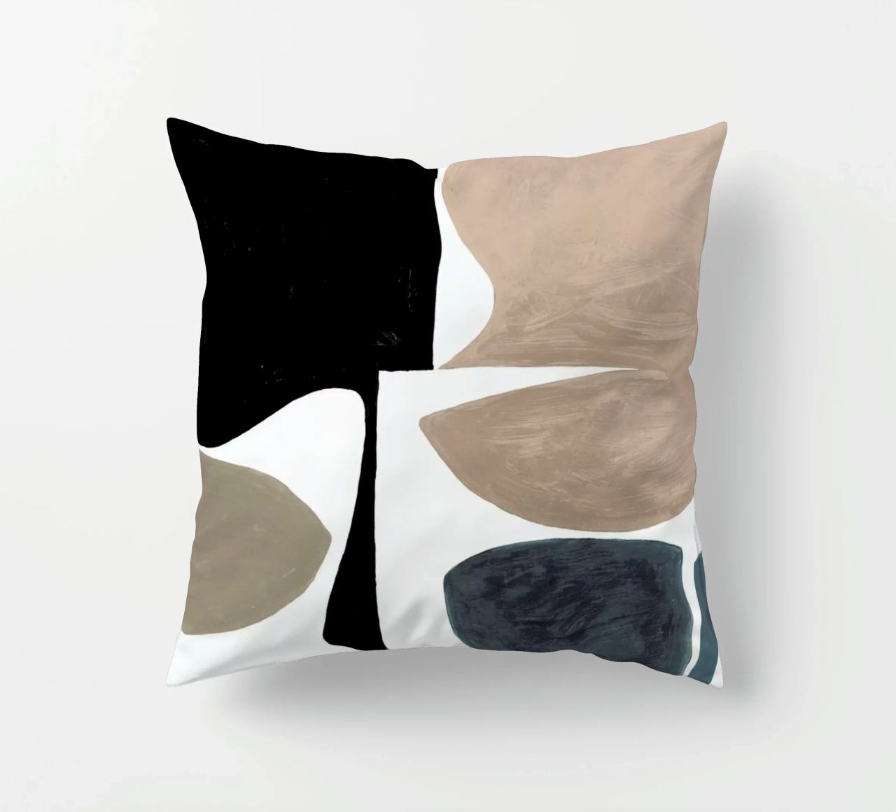Modern Curvy Town Multi Zwart coussin de Femke Zwaan