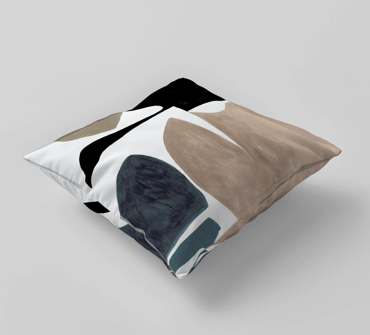 Modern Curvy Town Multi Zwart coussin de Femke Zwaan