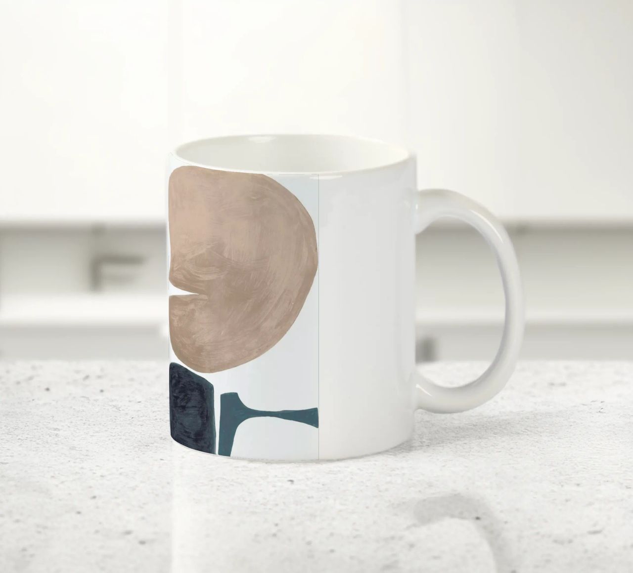 Modern Curvy Town Multi Zwart tazza in ceramica da Femke Zwaan