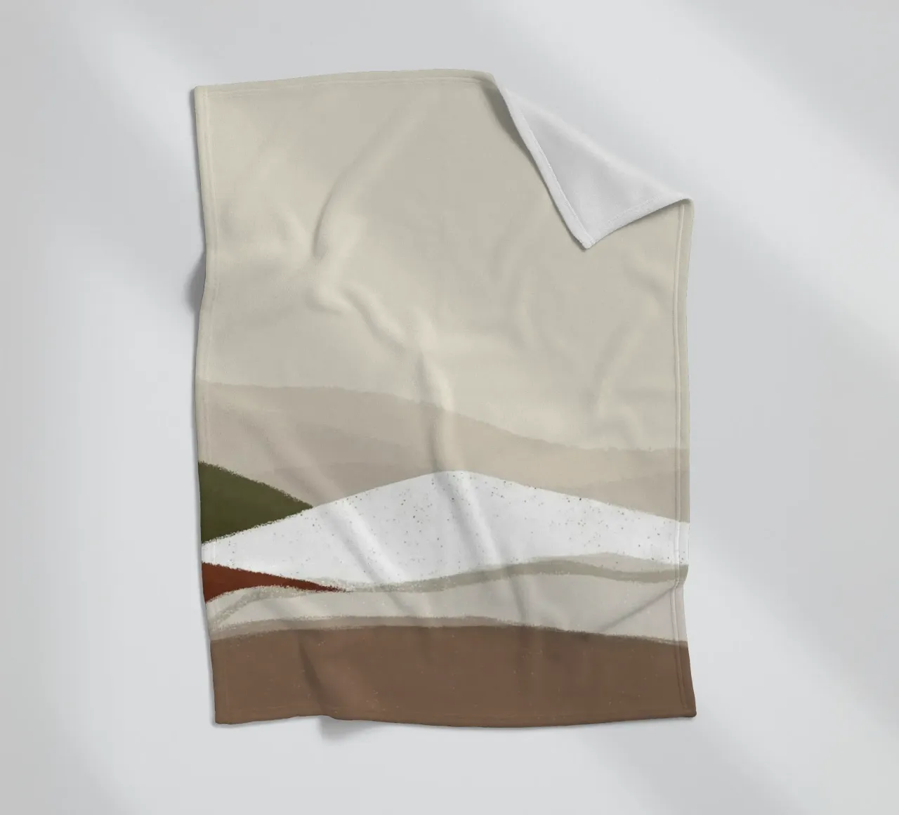 Paesaggio astratto minimalista - Arte della natura con i toni della terra coperta in pile da NorwesClub