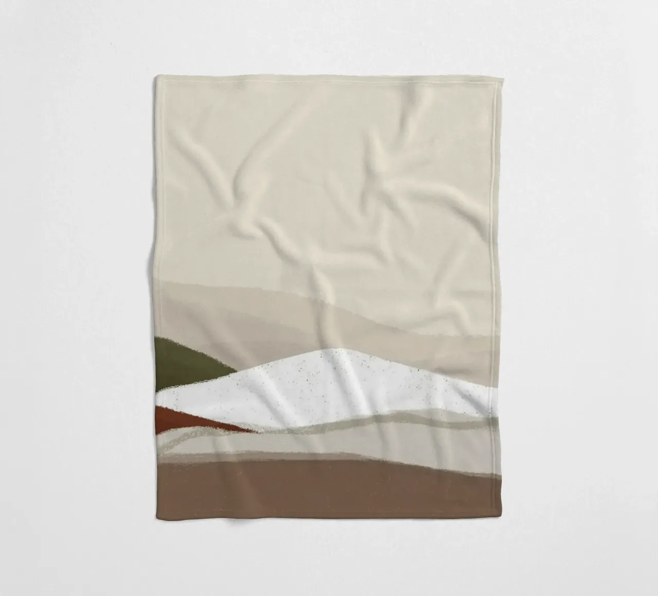 Paesaggio astratto minimalista - Arte della natura con i toni della terra coperta in pile da NorwesClub