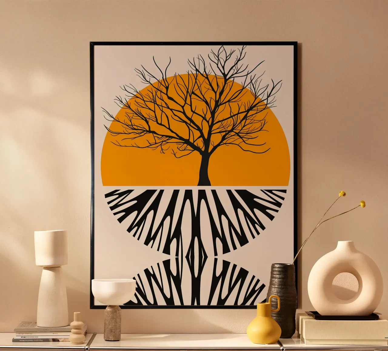 Riscaldare le radici poster con telaio in plastica da mitom