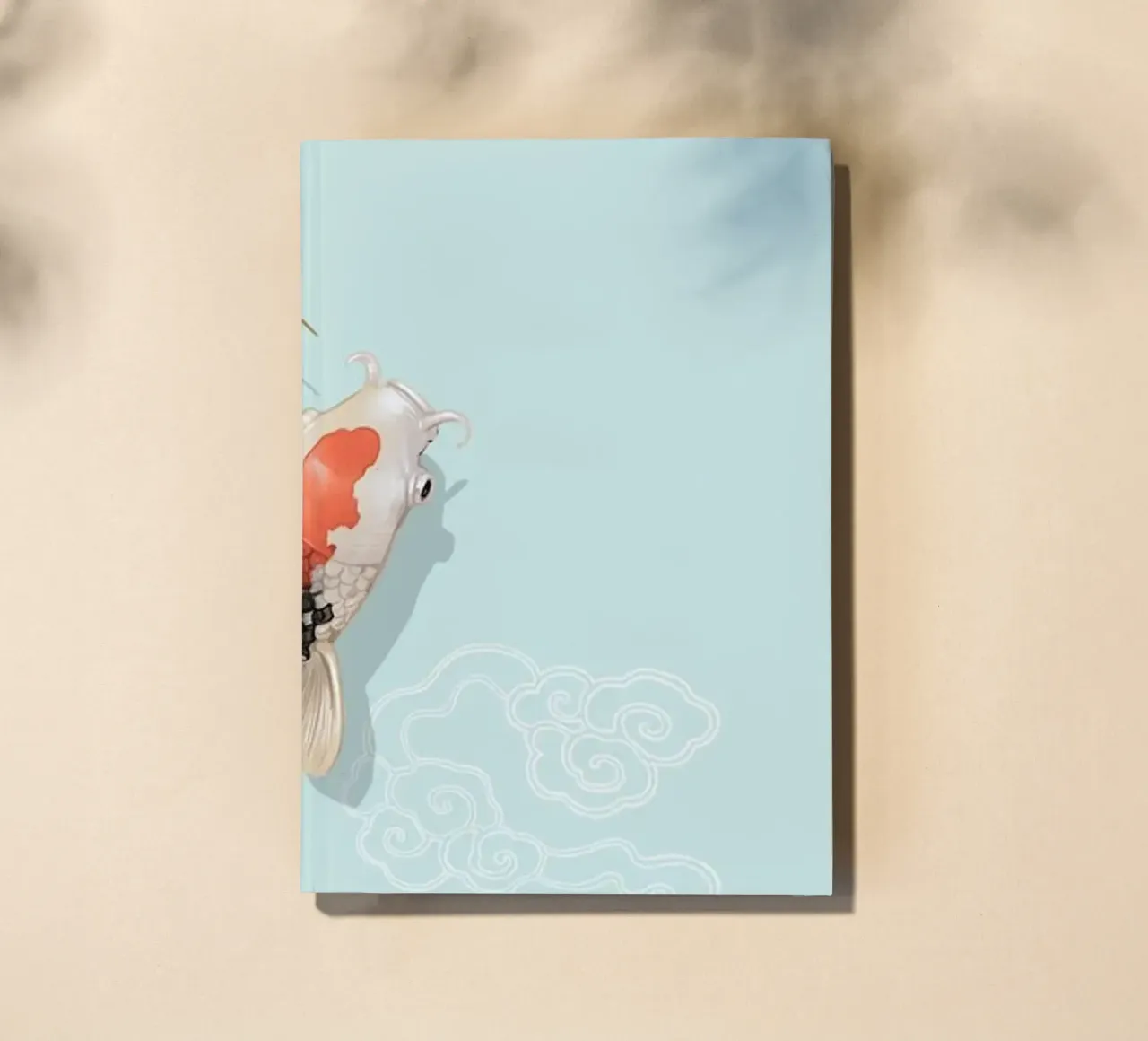 Yin Yang Koi Fish & Sakura - Japanese Art Harmony Print notebook by NorwesClub