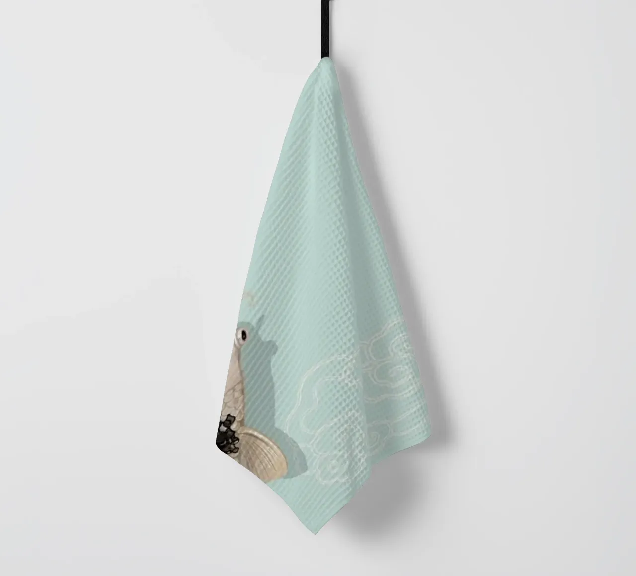 Yin Yang Poisson Koi et Sakura - Art Japonais Harmony Print torchon de NorwesClub