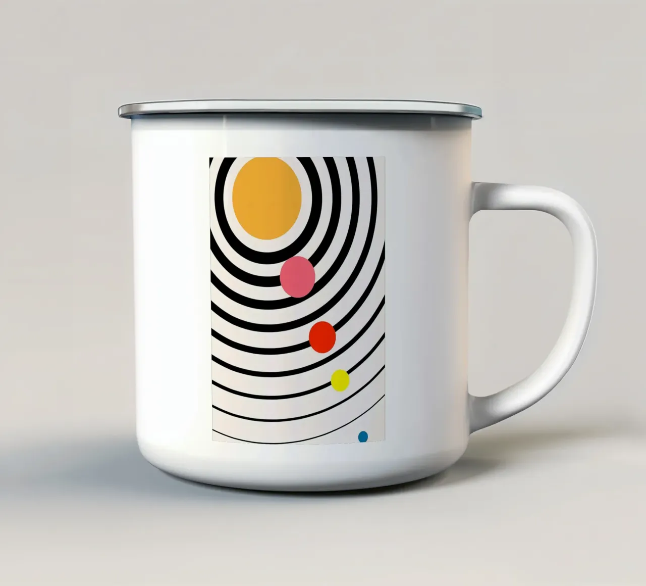 Universo giocoso tazza in smalto da mitom