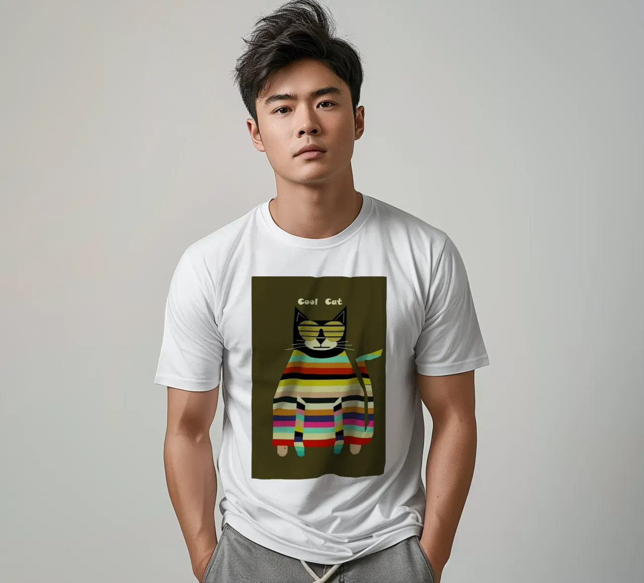 cool cat t-shirt da Brian Buckley