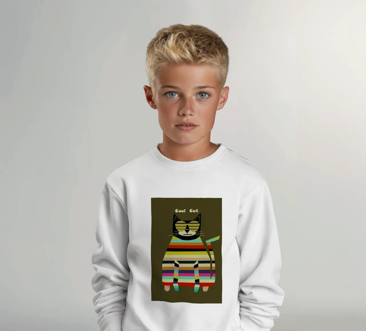cool cat felpa bambino da Brian Buckley