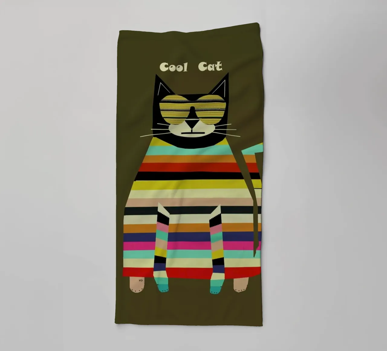 cool cat asciugamano da bagno da Brian Buckley