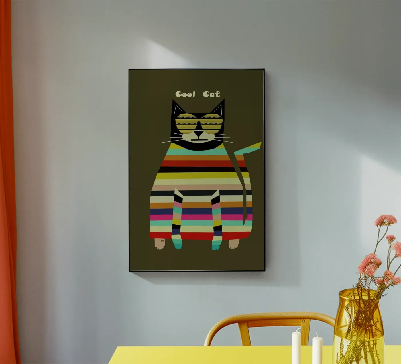 cool cat plexiglass da Brian Buckley