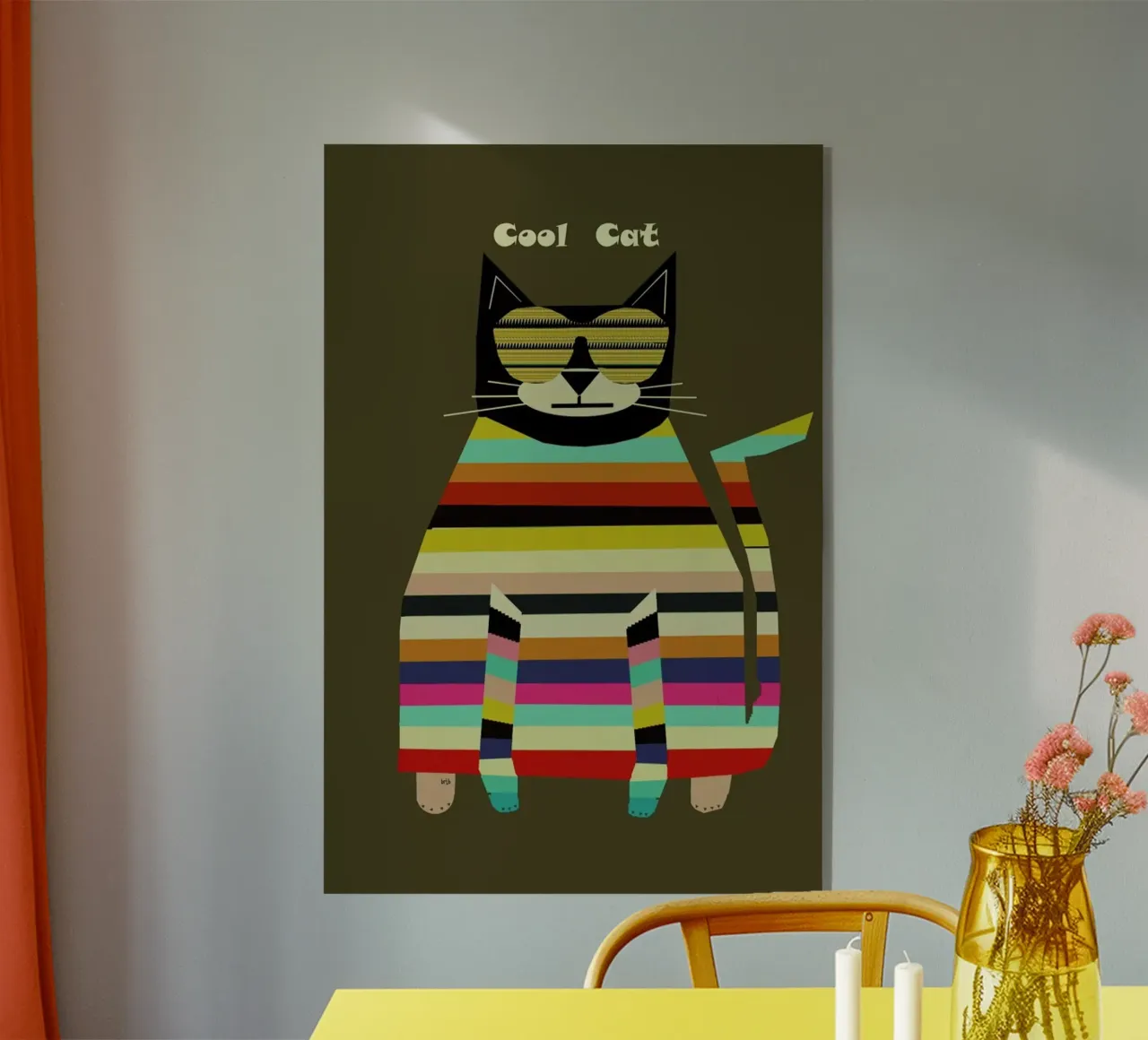 cool cat plexiglass da Brian Buckley