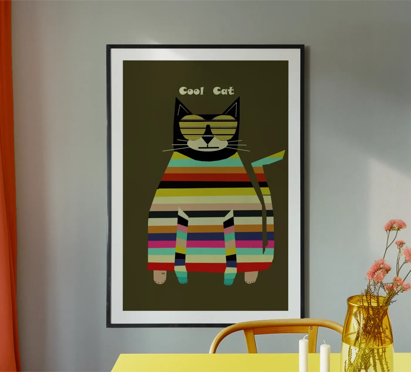 cool cat poster by Brian Buckley