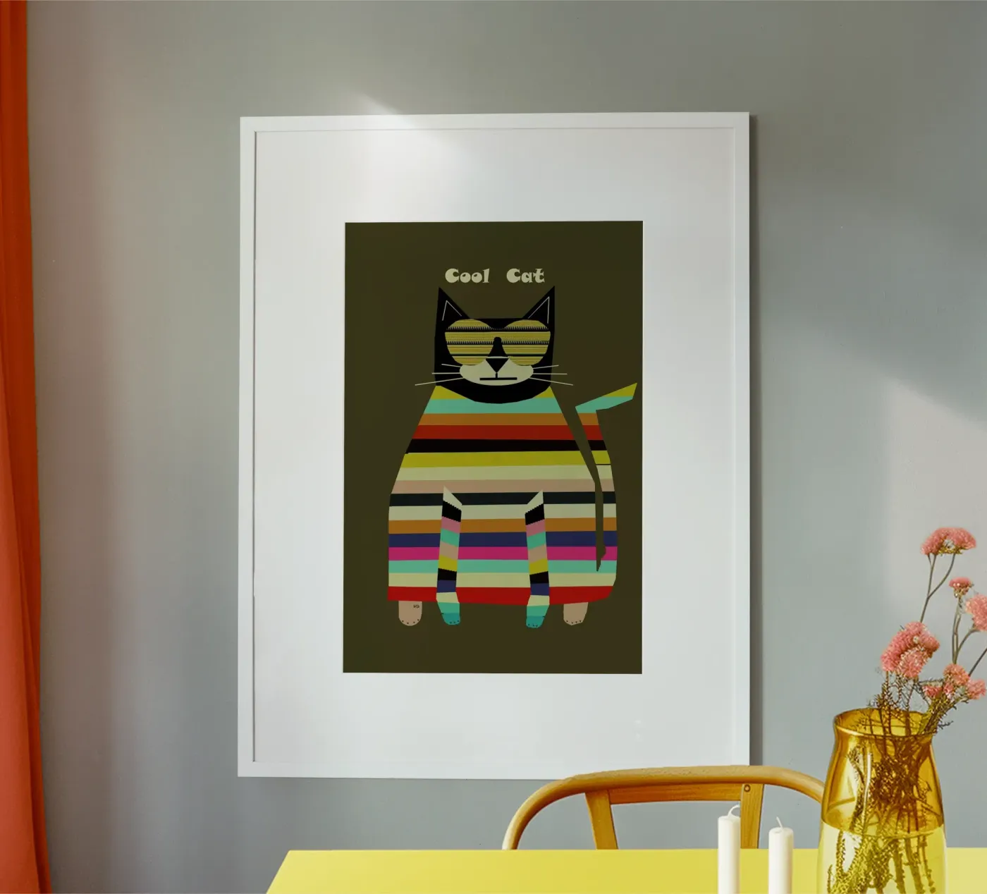 cool cat poster by Brian Buckley