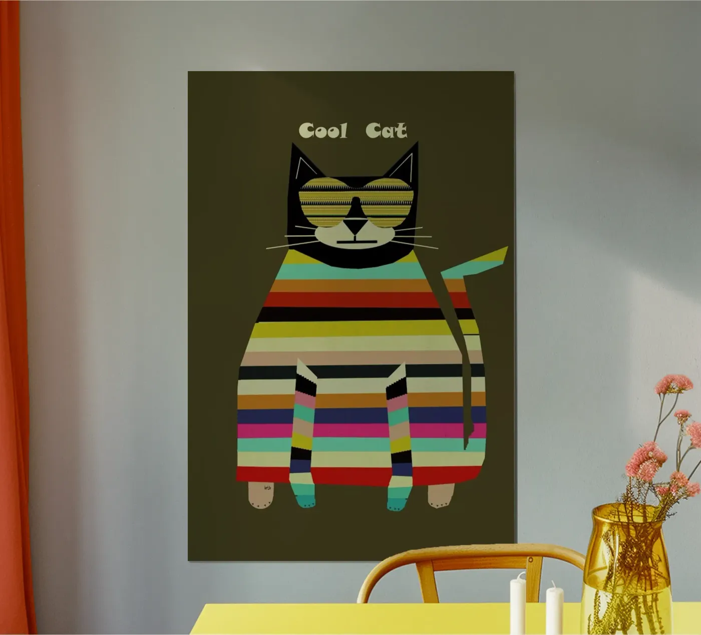 cool cat poster by Brian Buckley