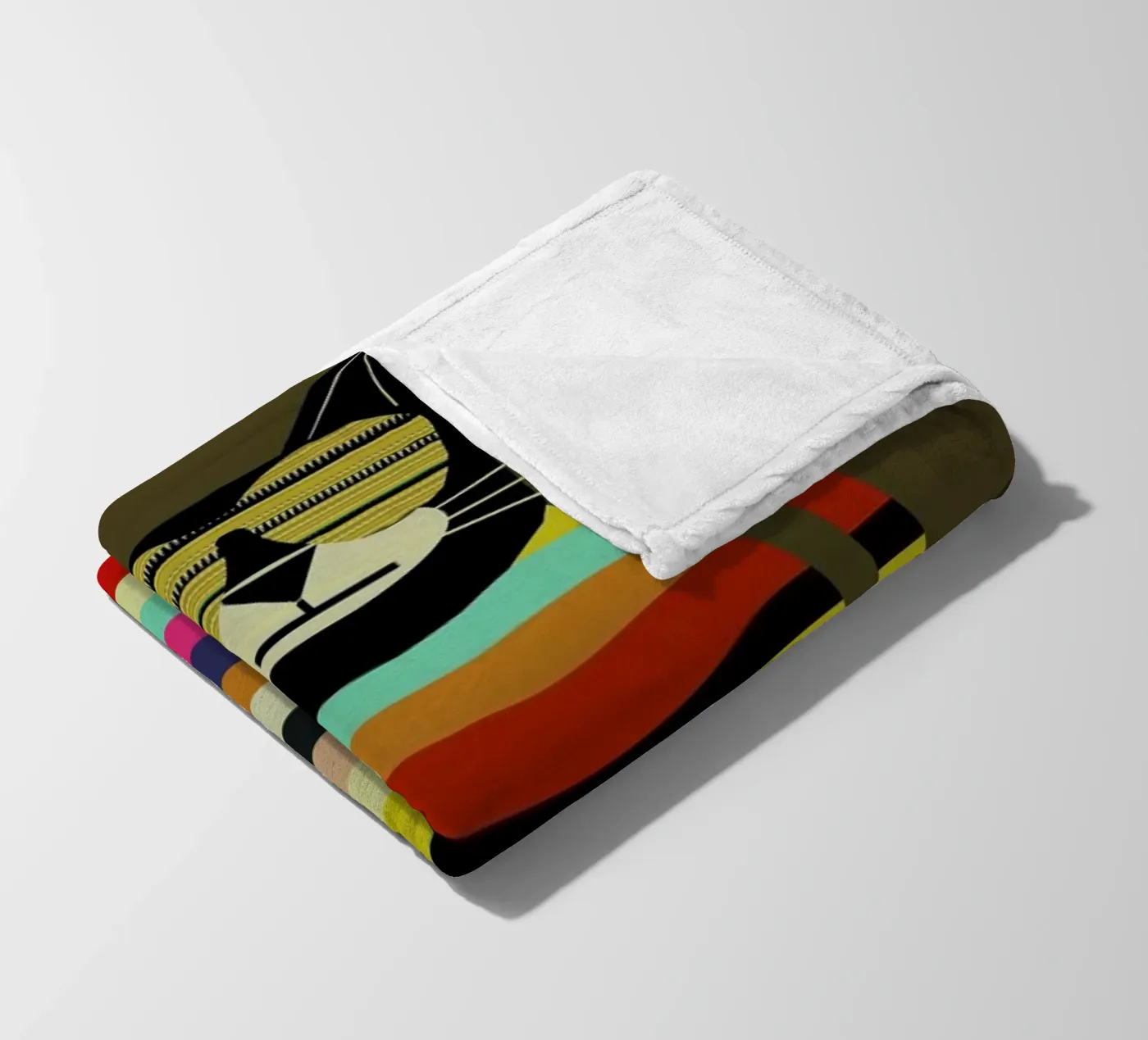 cool cat Fleecedecke von Brian Buckley