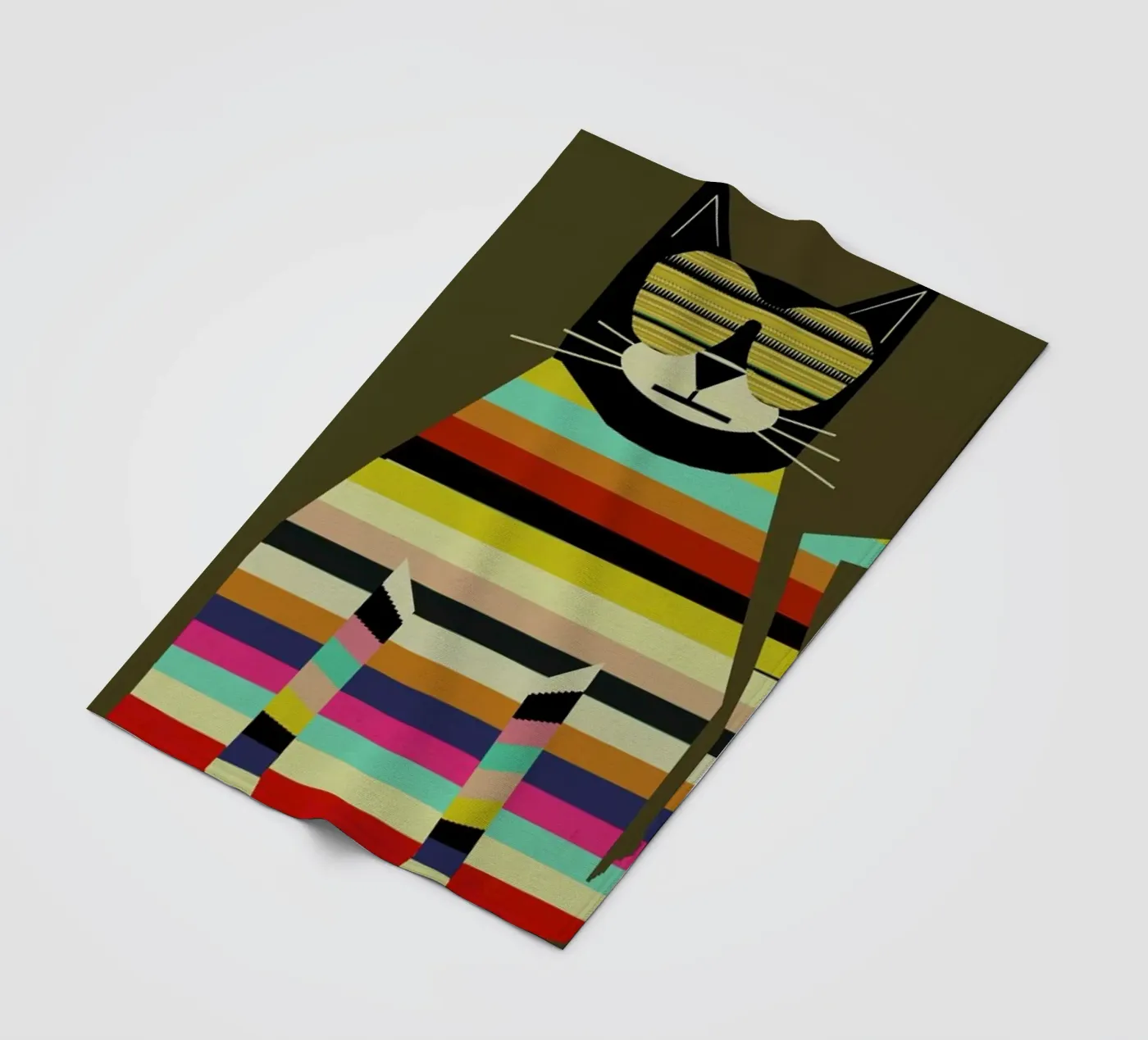 cool cat Fleecedecke von Brian Buckley
