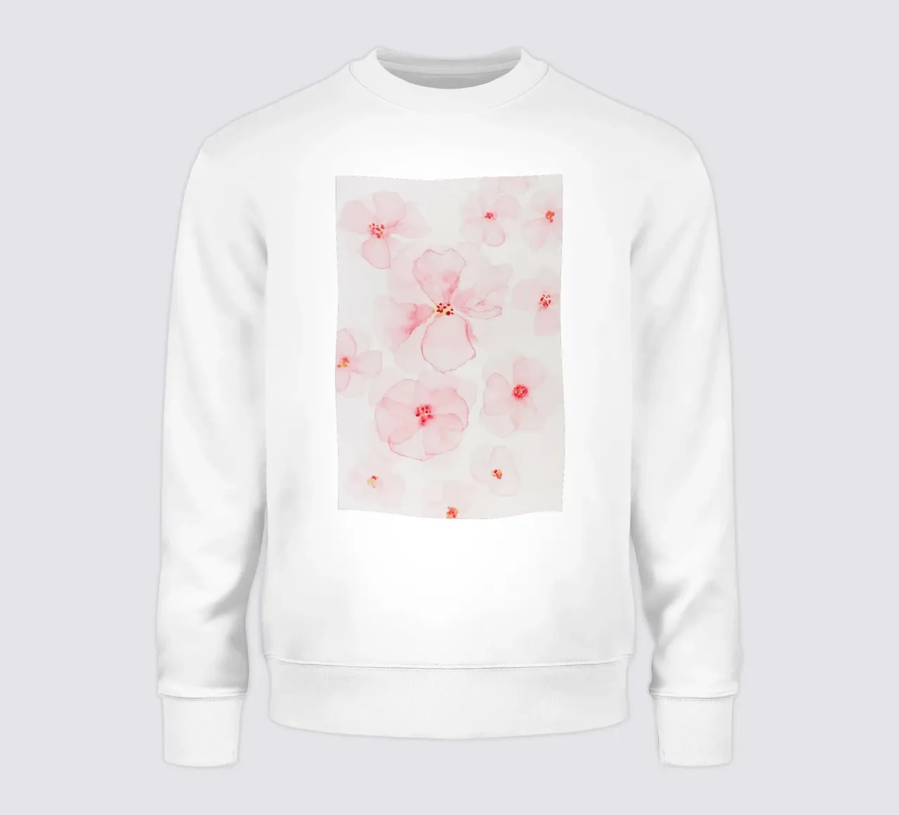 Pittura astratta di fiori - Rosa floreale felpa da Ingrid Beddoes