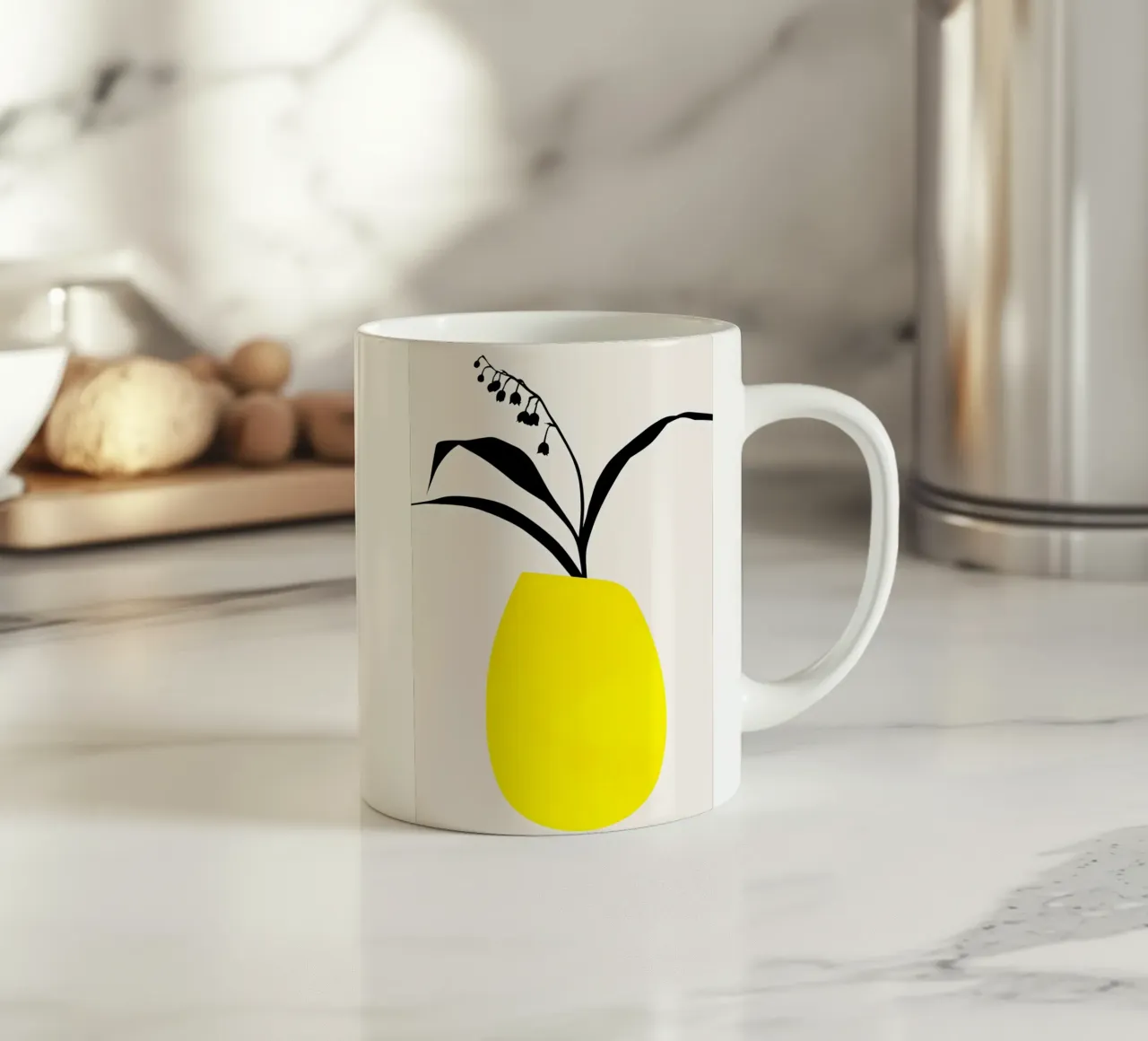Ninfee tazza in ceramica da mitom