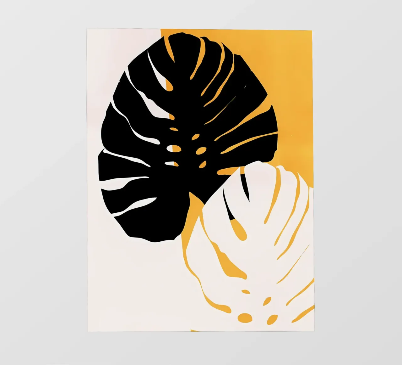 Foglie di Monstera pellicola backlit da mitom