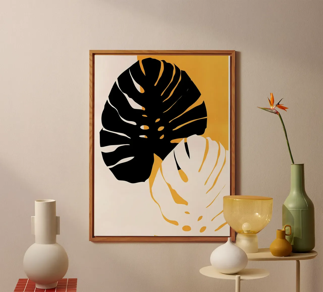 Foglie di Monstera alluminio dibond da mitom