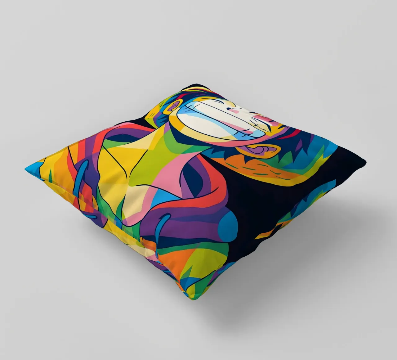 Monkey d Luffy grande sorriso pop art cuscino da BONANZA
