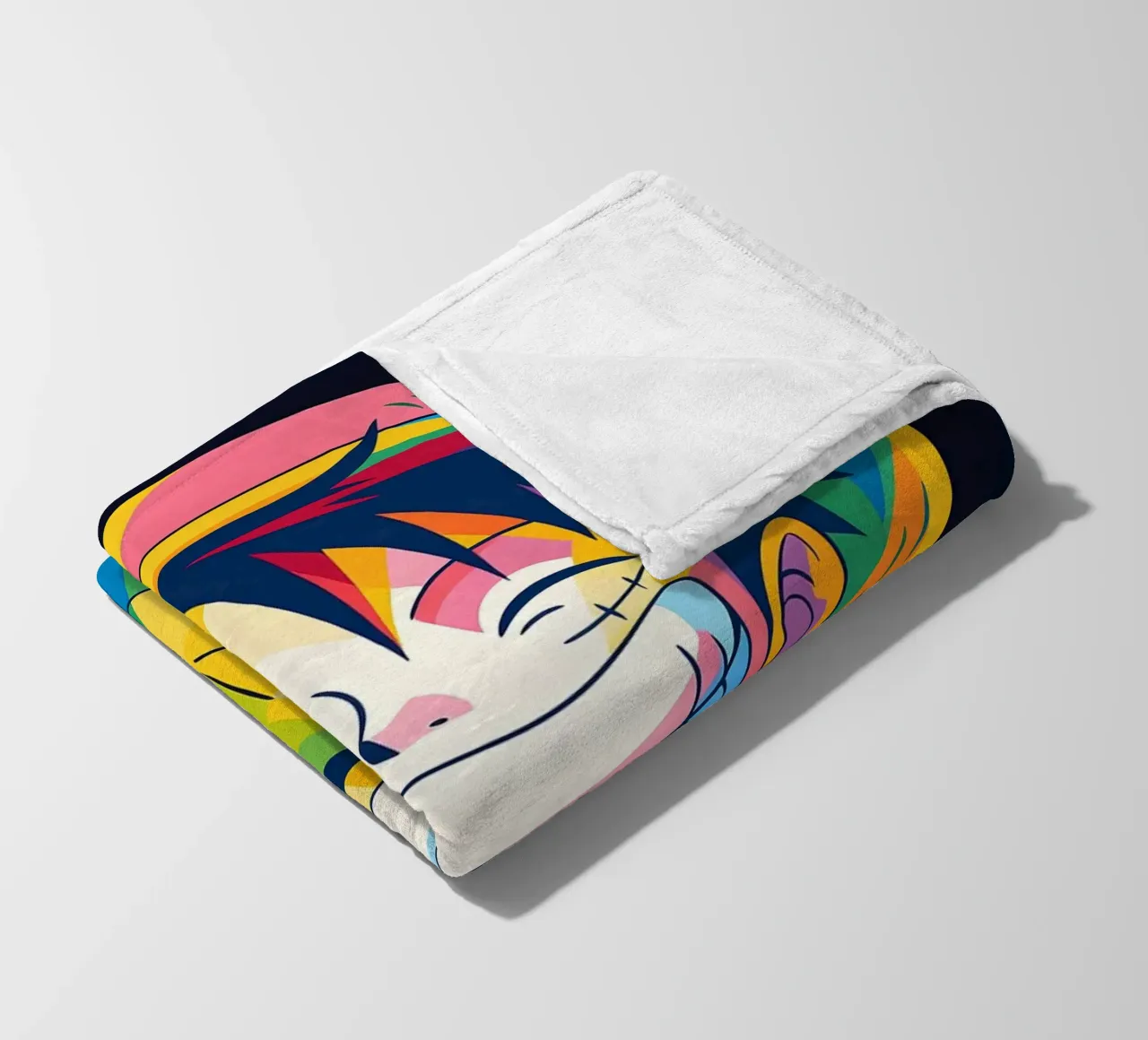 Monkey d Luffy grande sorriso pop art coperta in pile da BONANZA